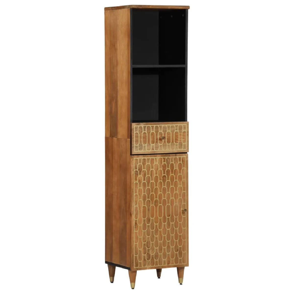 vidaXL Armoire salle de bain Bois manguier