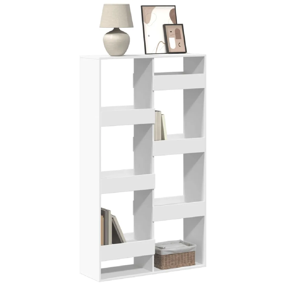 Non Communiqué Blanc Vidaxl Bibliothèque 100X33x175 Cm Bois D'ingénierie3309402 - Image 3