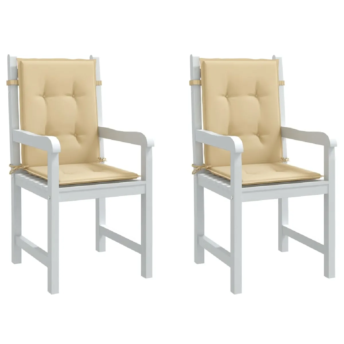 VidaXL Coussins chaise dossier bas mélangé