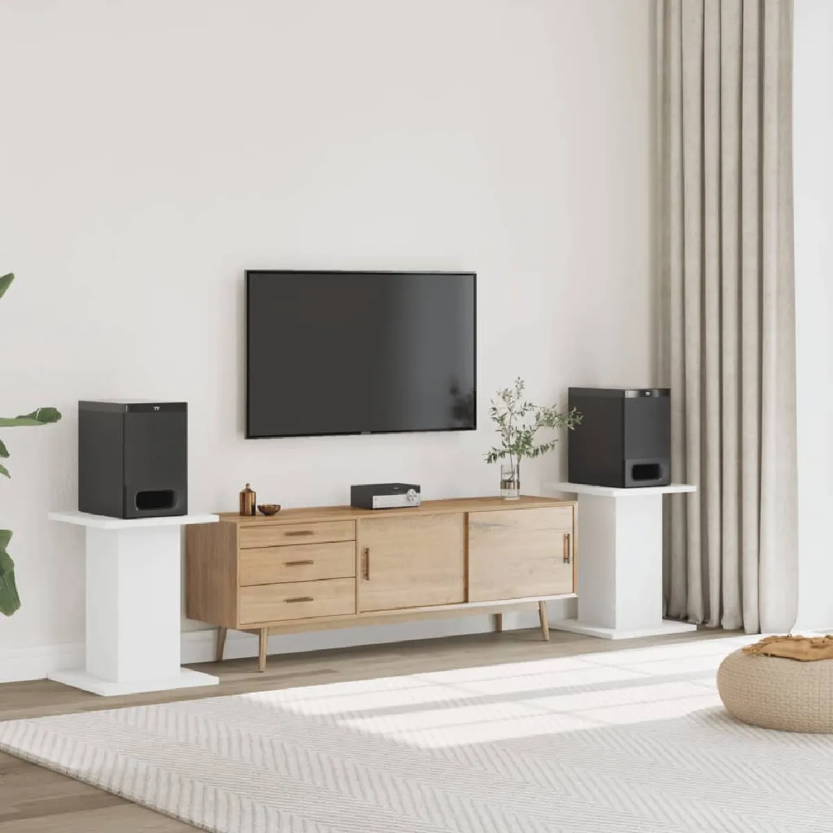 Supports pour haut parleurs vidaXL - vue 3