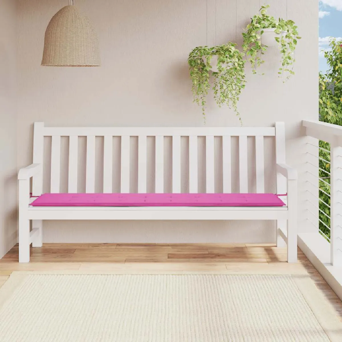 Vidaxl Rose Coussin De Banc