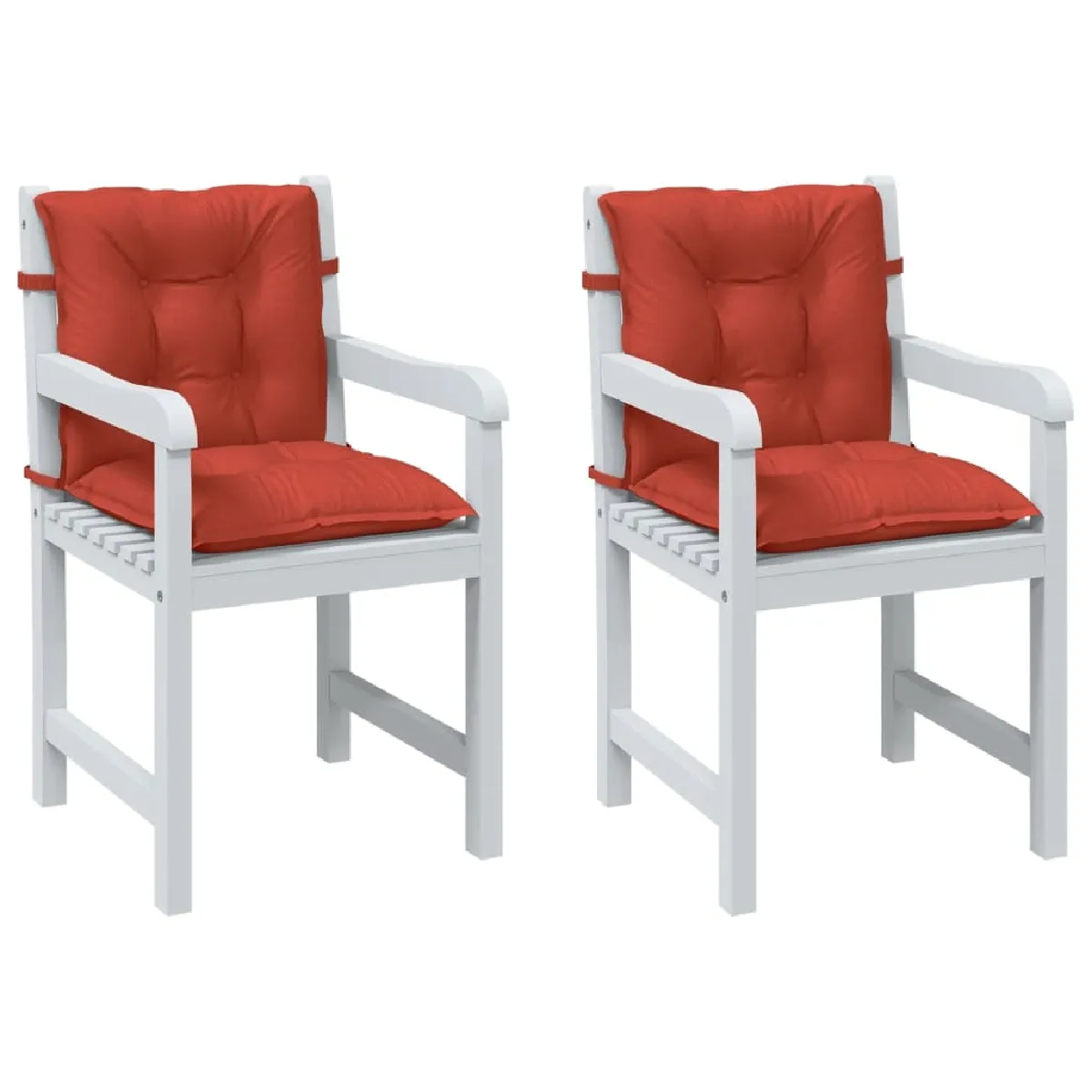 vidaXL Coussins de Chaise Bas 2 pcs