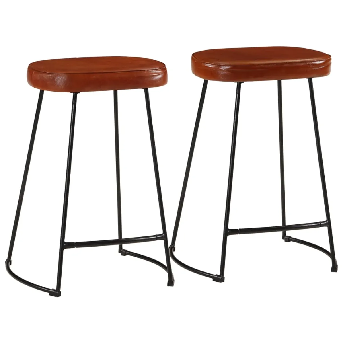 Vidaxl Marron Tabourets De Bar Foncé