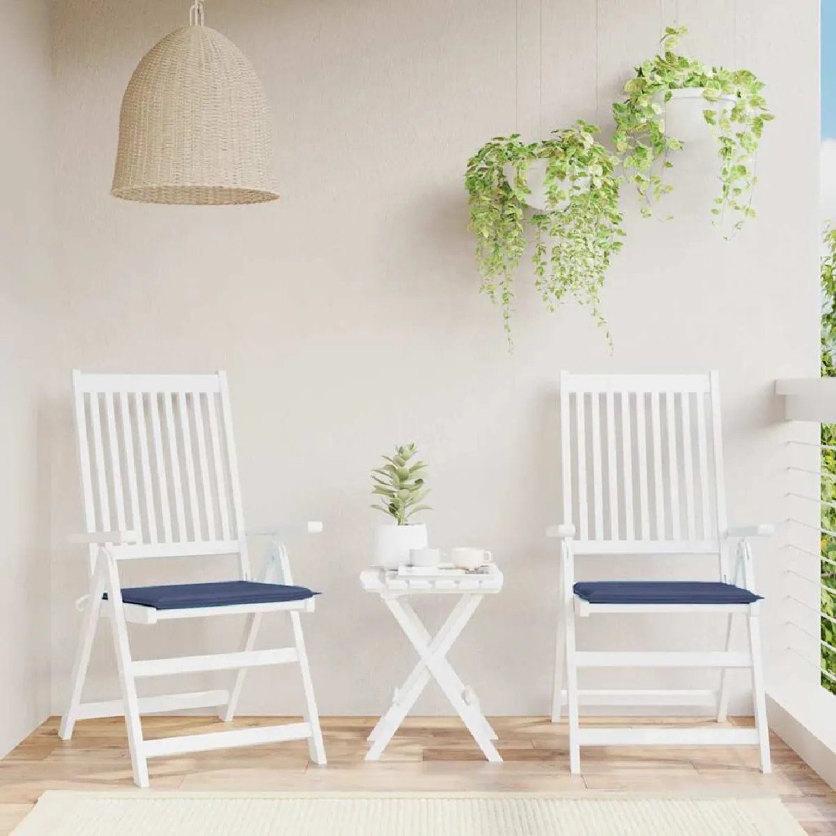 Vidaxl Bleu Coussins De Palette Marine
