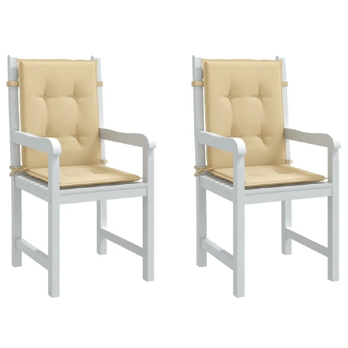 VidaXL Coussins chaise dossier bas mélangé