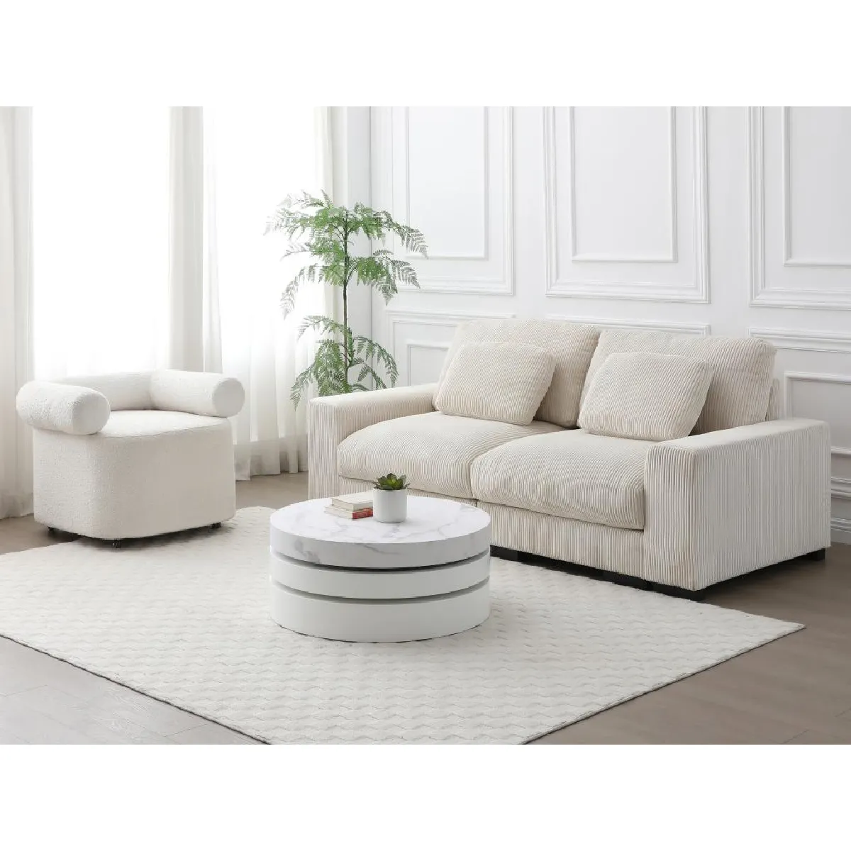 Meilleurs prix pour Table Basse JANITA Marbre Blanc