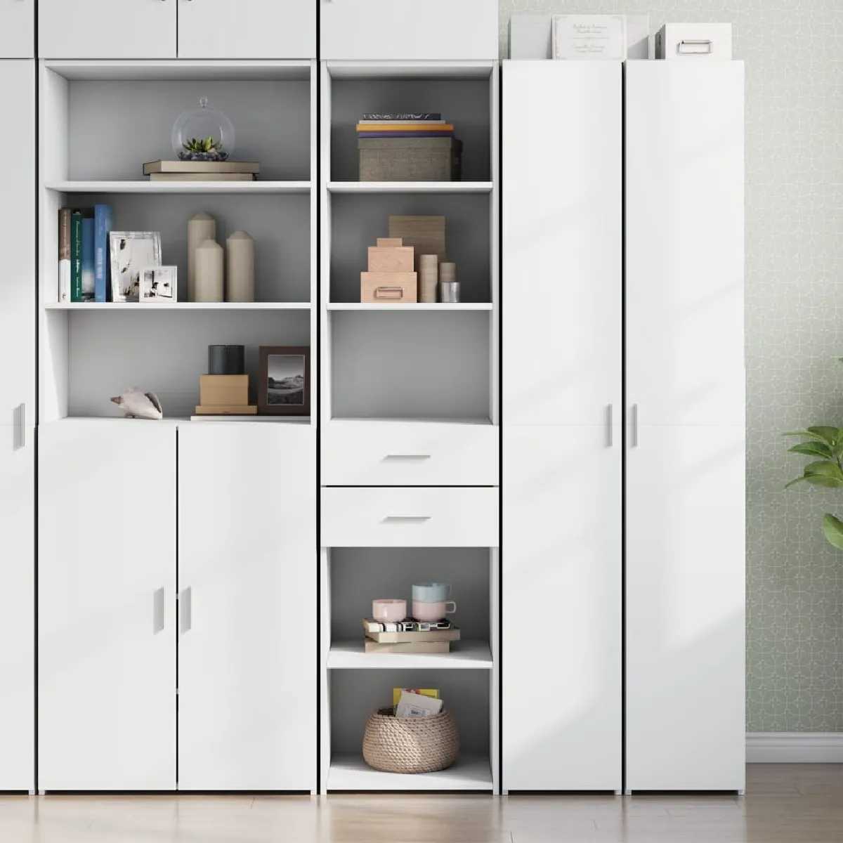Vidaxl Blanc Buffet Haut