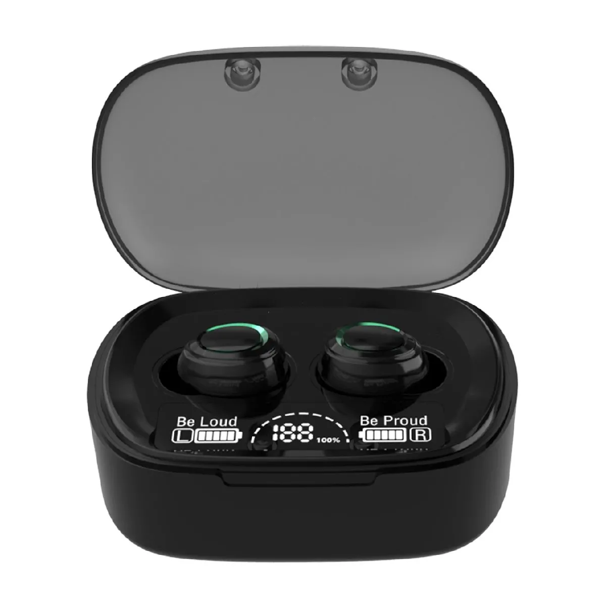 Yonis Noir Écouteurs Bluetooth