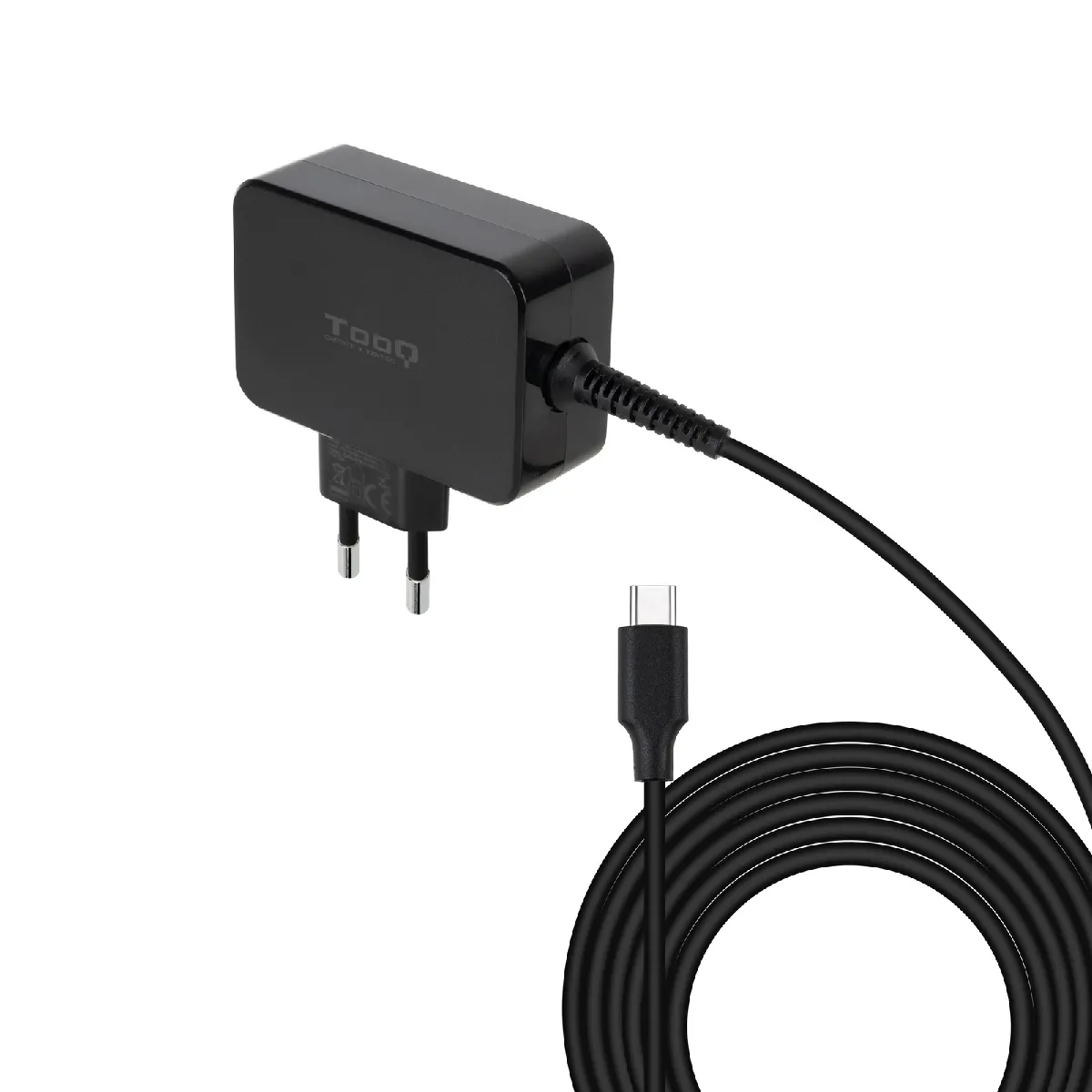 TOOQ  TQLC-USBCGAN65PD chargeur d'appareils mobiles Noir Int&eacute;rieure