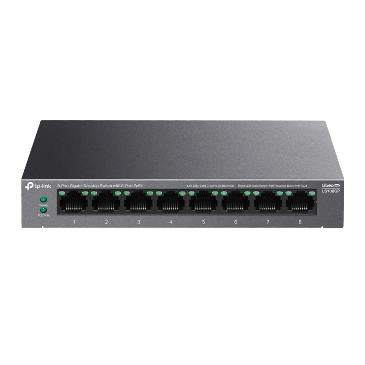 Tp link Litewave Ls108gp Commutateur Réseau Non géré Gigabit Ethernet - vue 4