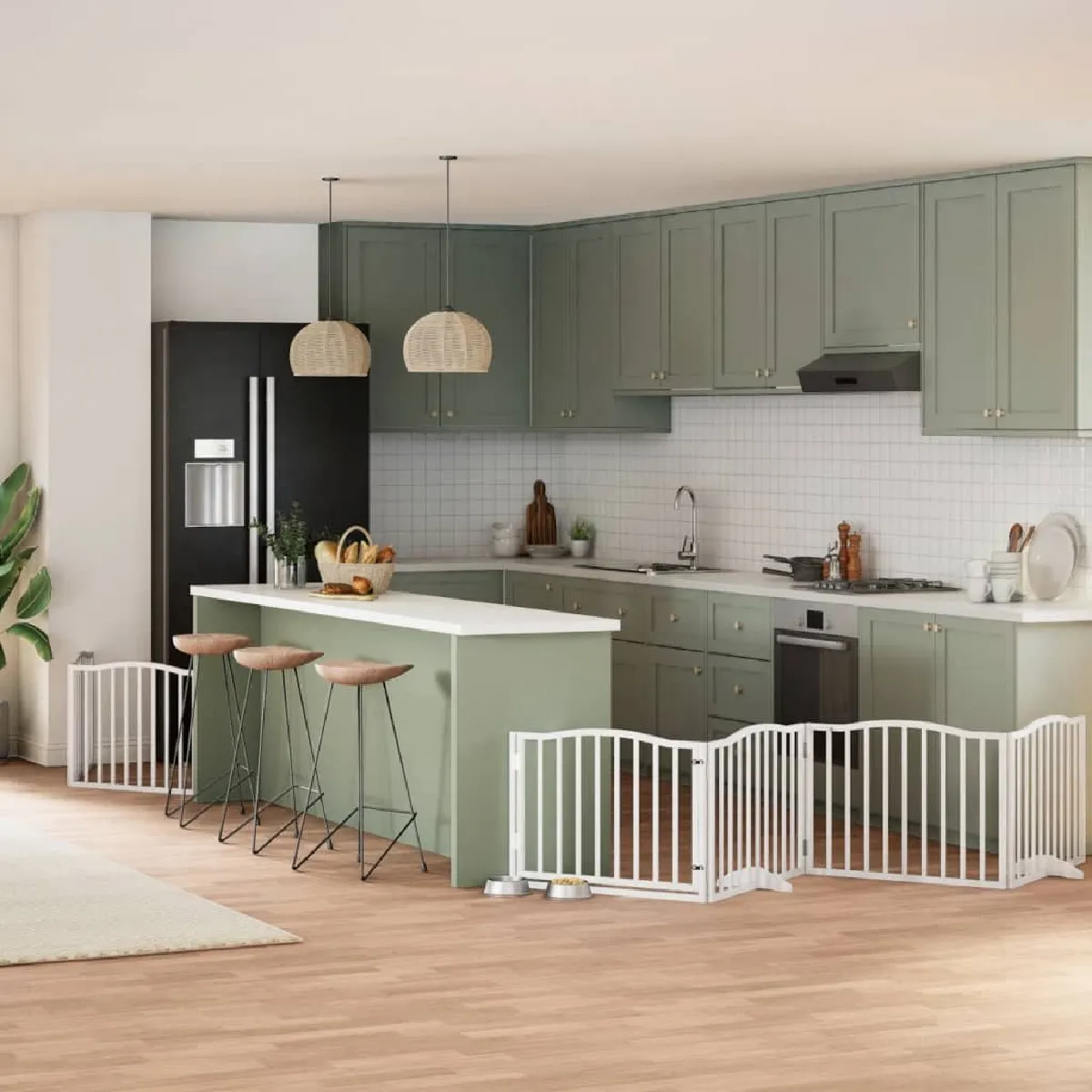 vidaXL Barrière Pliable 8 Panneaux