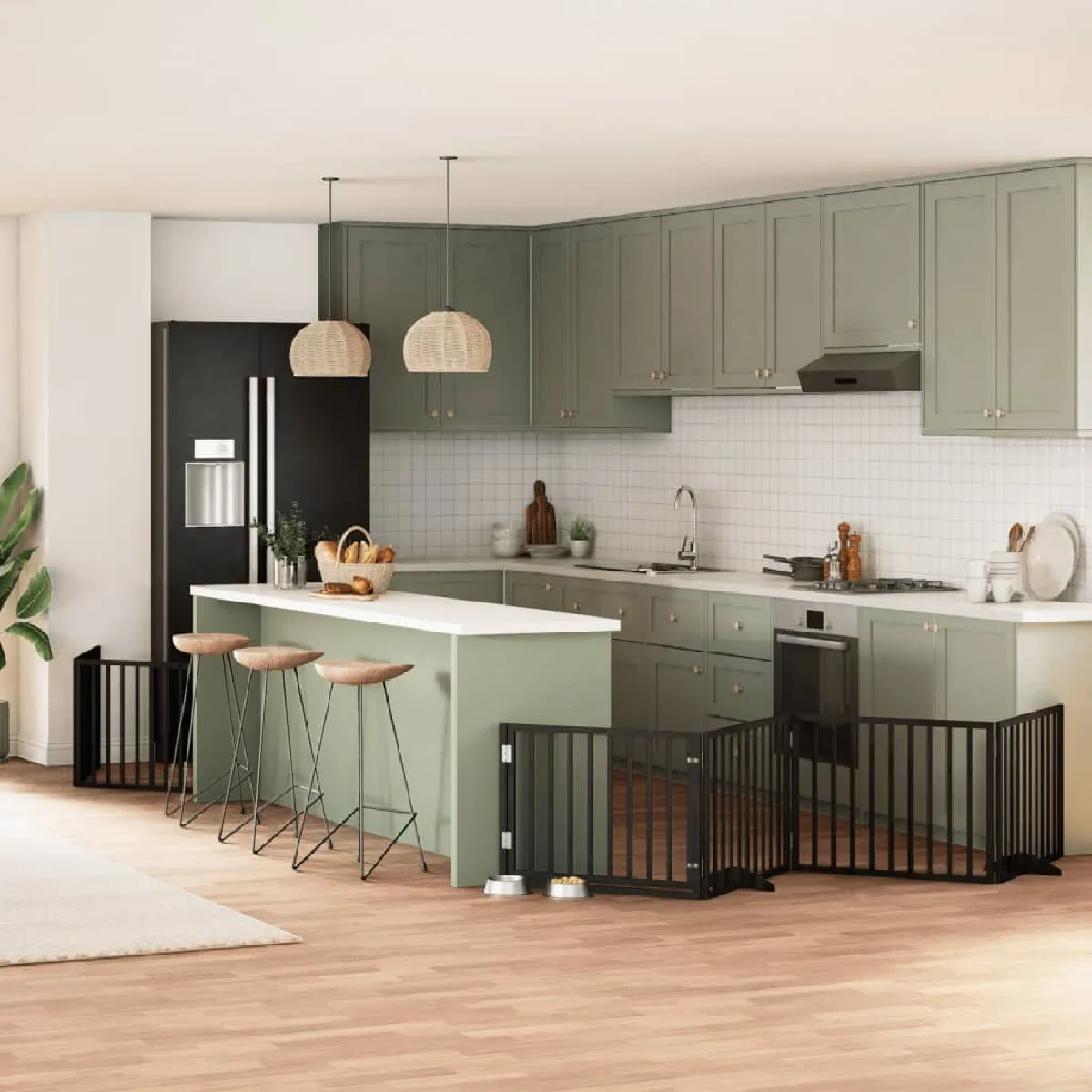 Comparer les prix de VidaXL Barrière porte pliable 10 panneaux