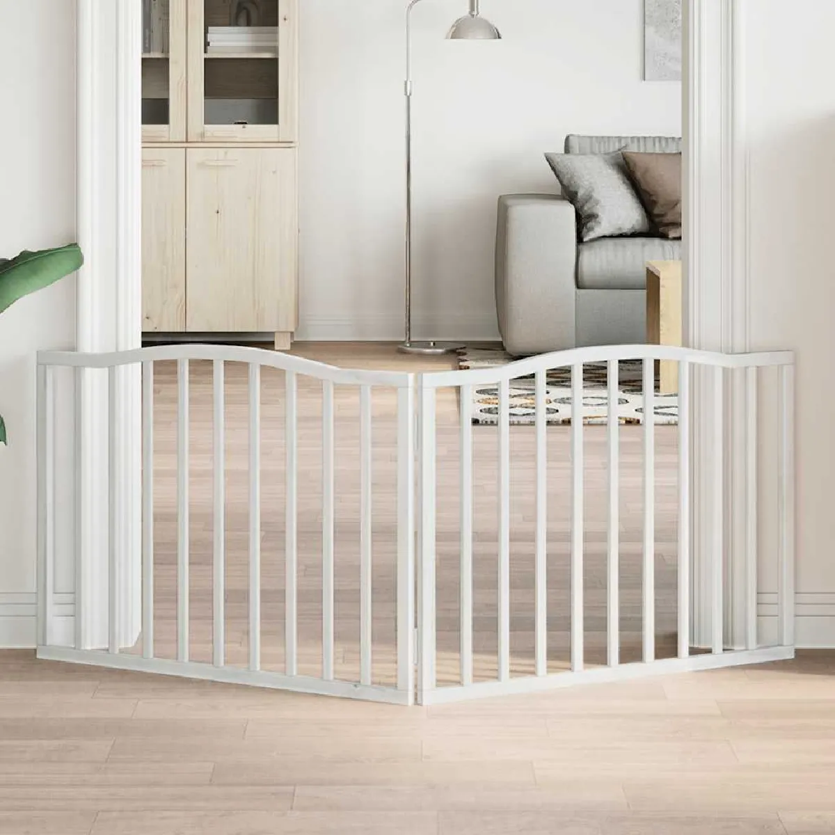 vidaXL Barrière pliable 2 panneaux - 160 cm bois de peuplier