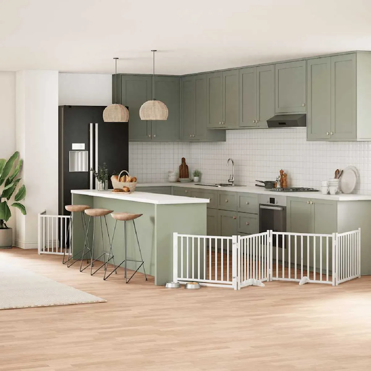 vidaXL Barrière pour chien pliable 12 panneaux - vue 10