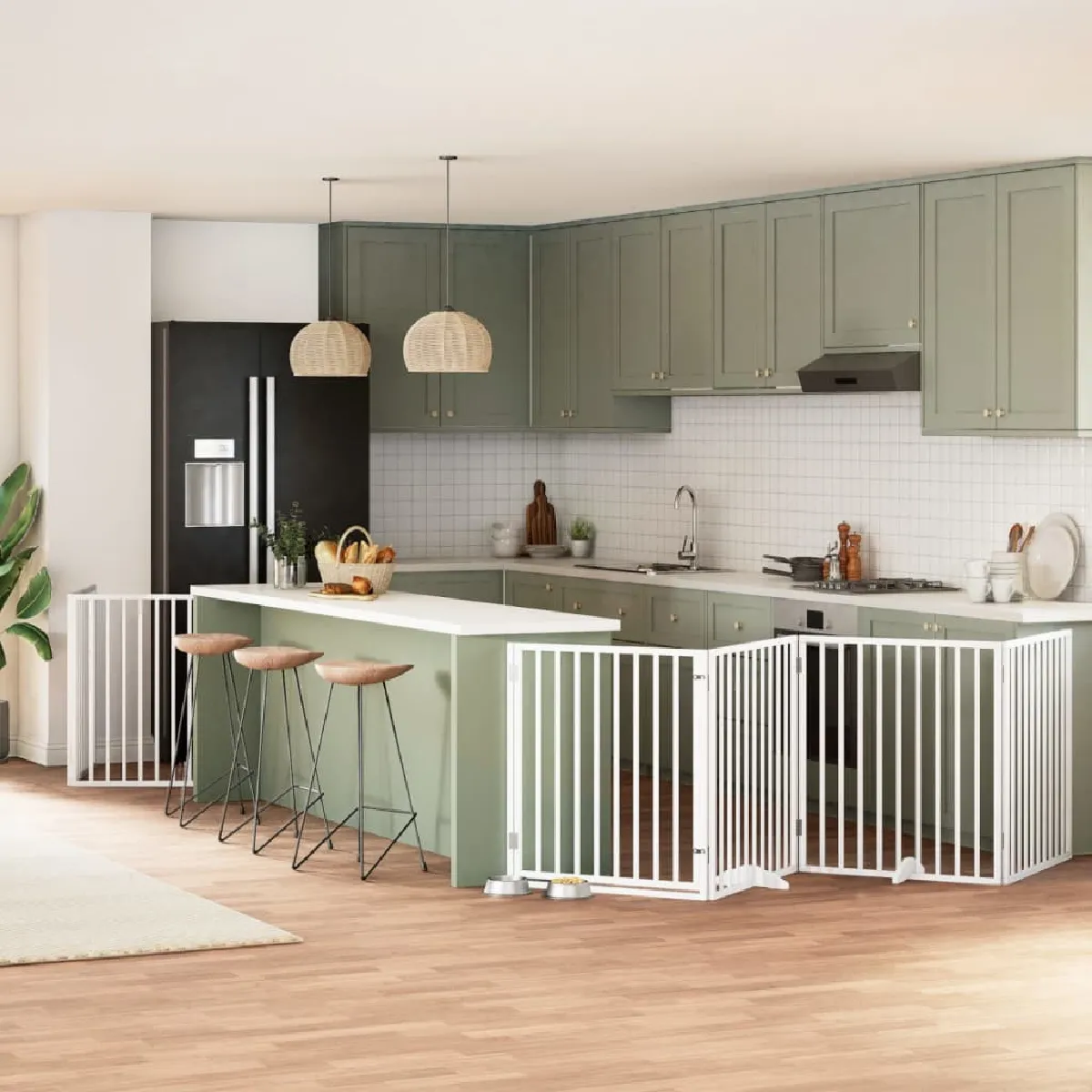 vidaXL Barrière cheminée pliable 6 panneaux - vue 2