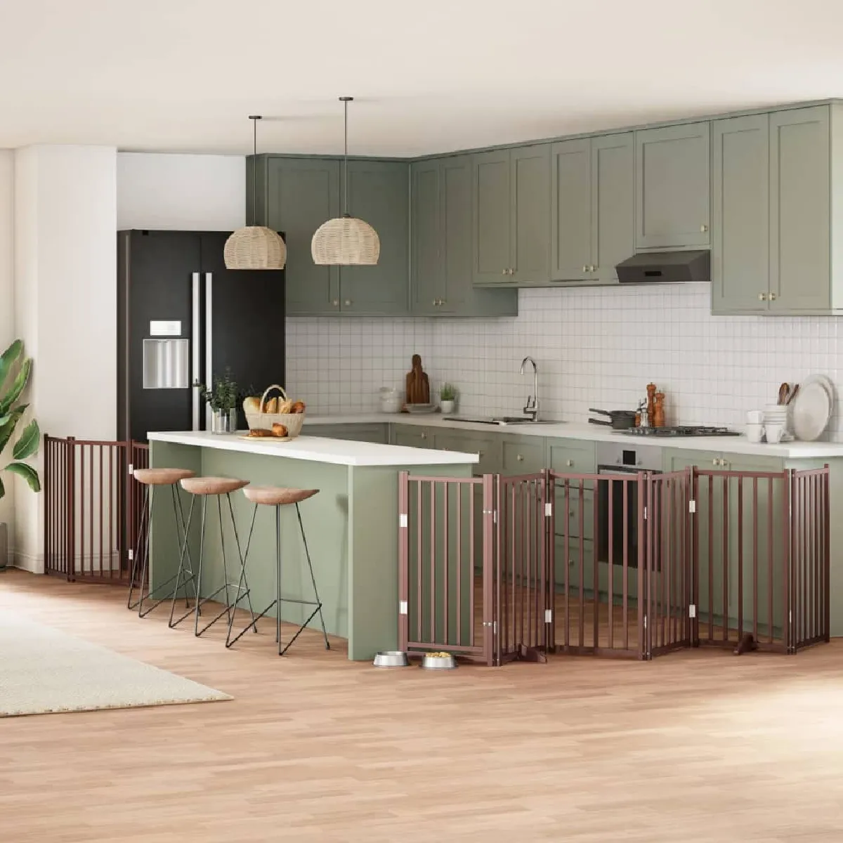 vidaXL Barrière pour chien 9 panneaux - vue 4