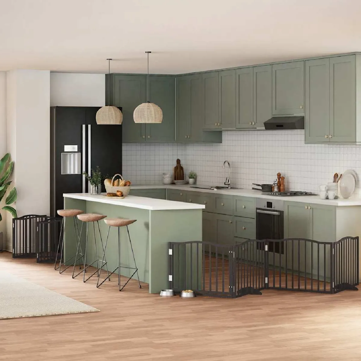 vidaXL Barrière pour chien pliable 12 panneaux - vue 3