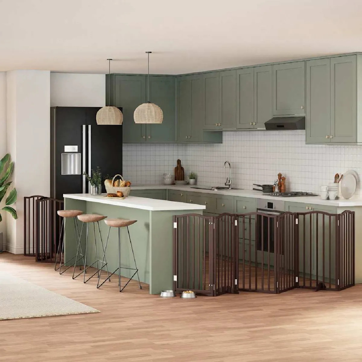 Meilleurs prix pour vidaXL Barrière porte pliable 9 panneaux