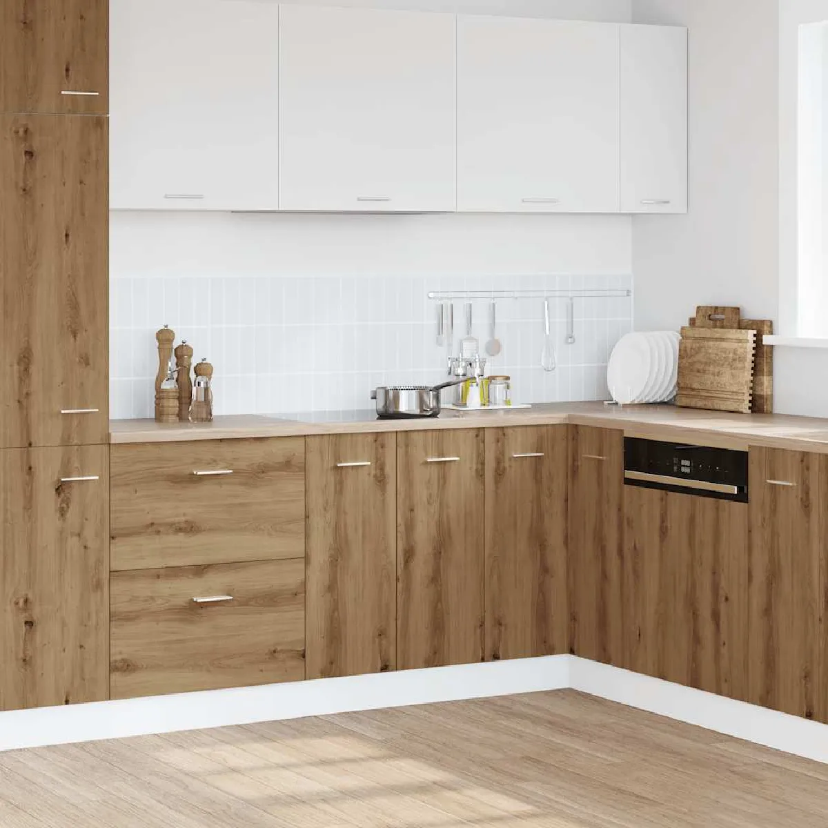 vidaXL Armoire de plancher Chêne artisanal