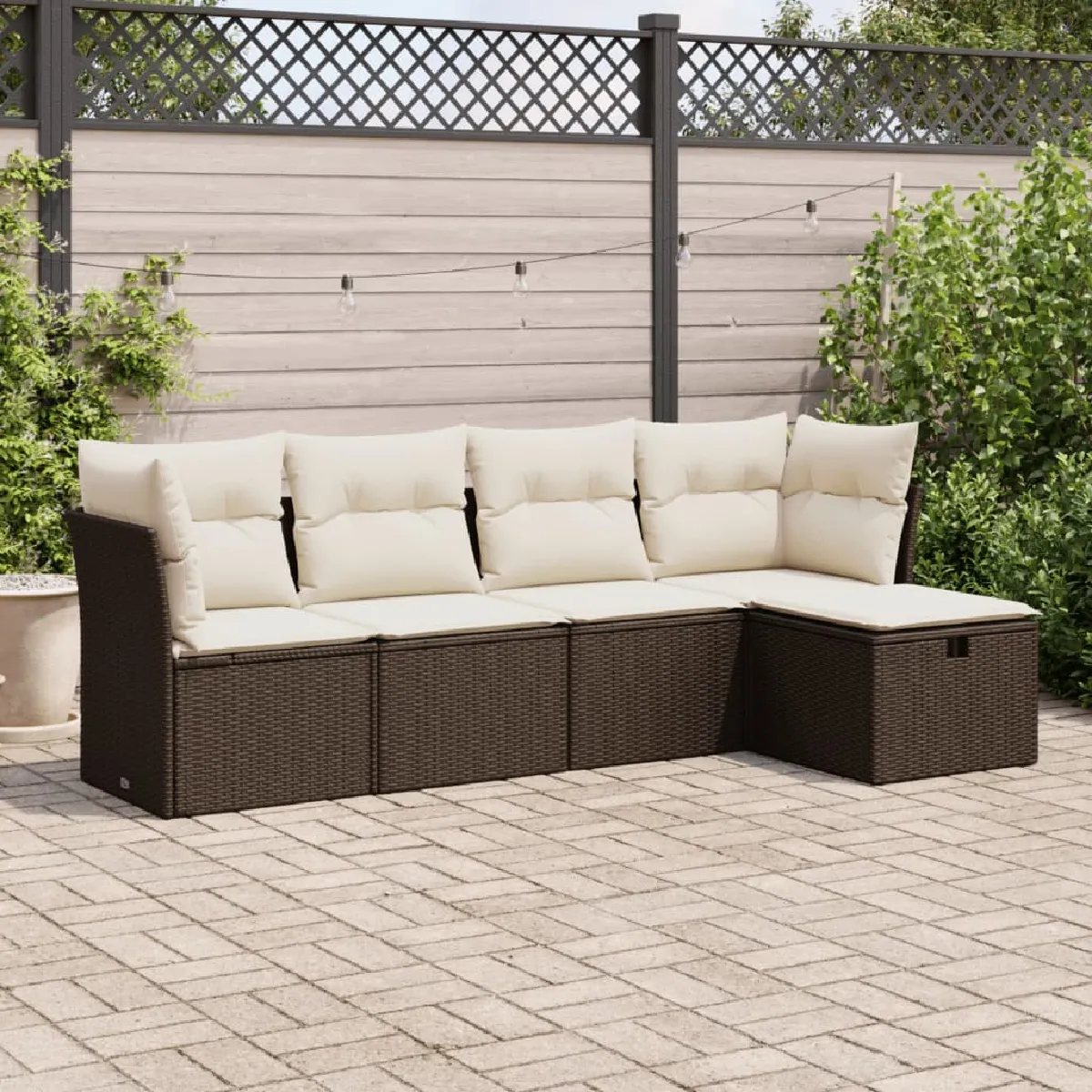 VidaXL Ensemble Salon de Jardin 5 Pcs - vue 10