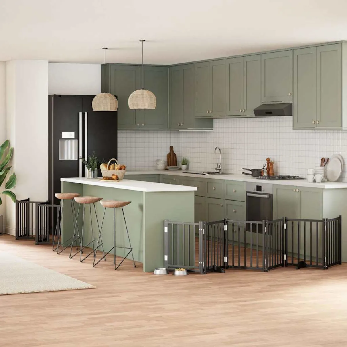 vidaXL Barrière pour chien pliable 12 panneaux - vue 7