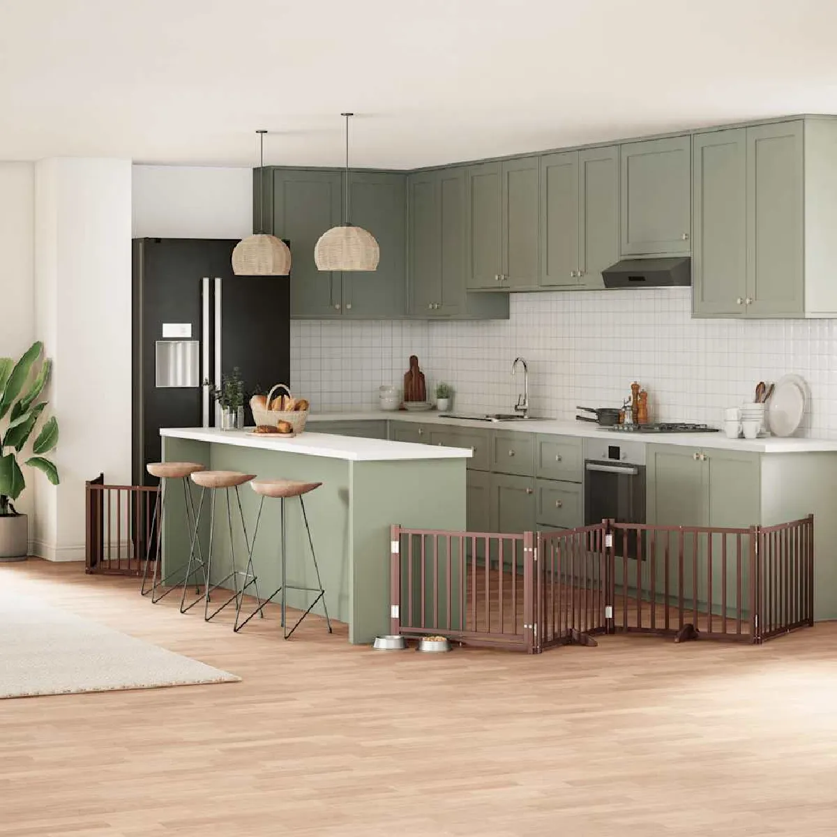 vidaXL Barrière pliante 8 panneaux - vue 3