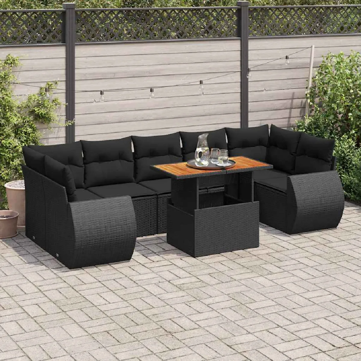 VIDAXL Salon de jardin 8pcs - vue 6