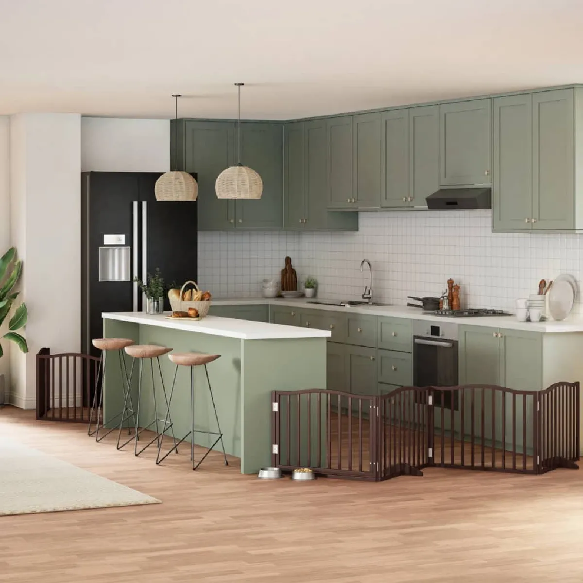 Meilleurs prix pour vidaXL Barrière pour chien porte pliable bois