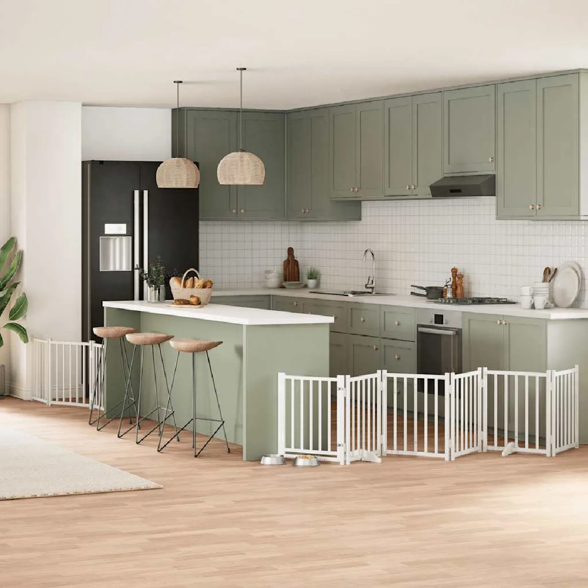 vidaXL Barrière pour chien 9 panneaux