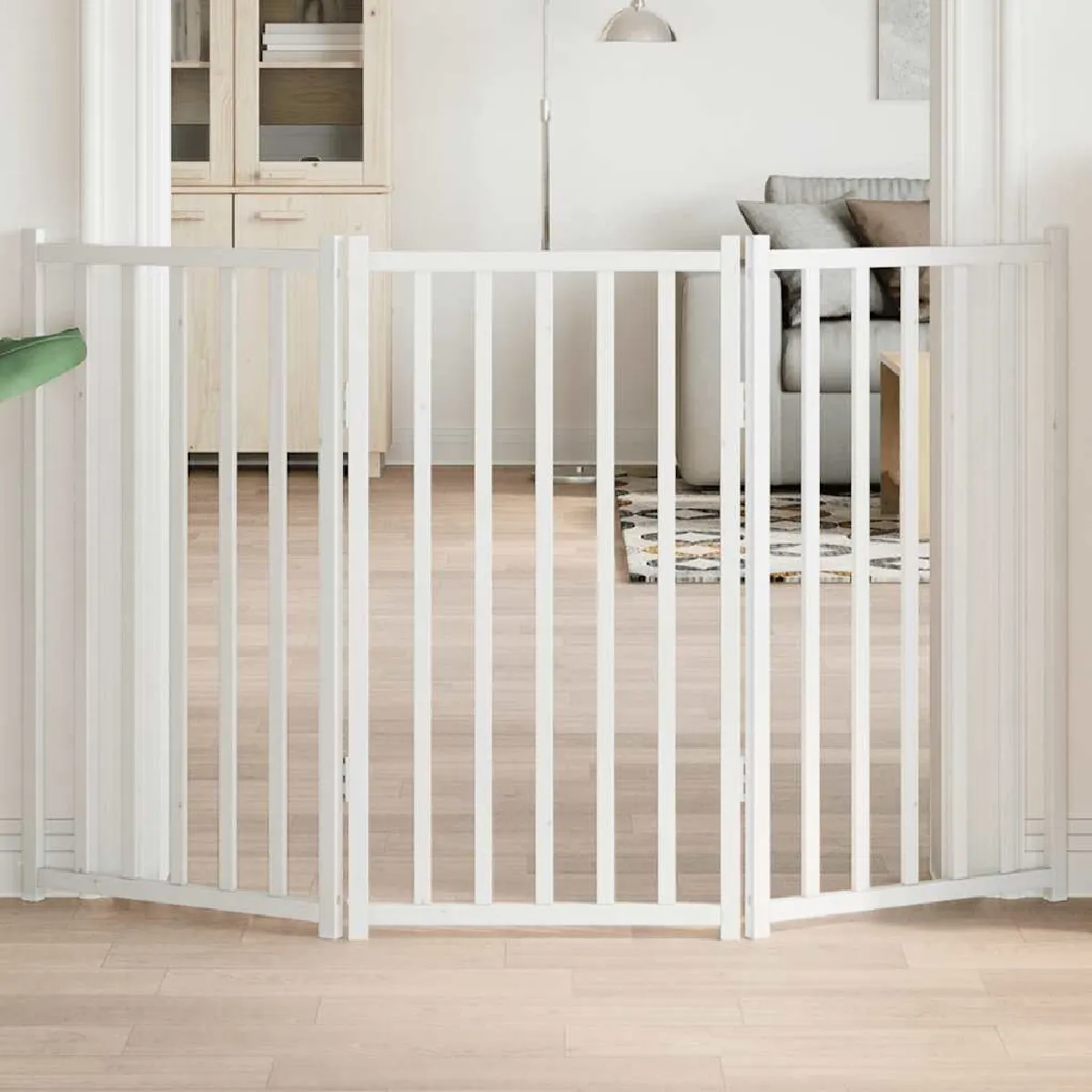 vidaXL Barrière pour chien - 3 panneaux