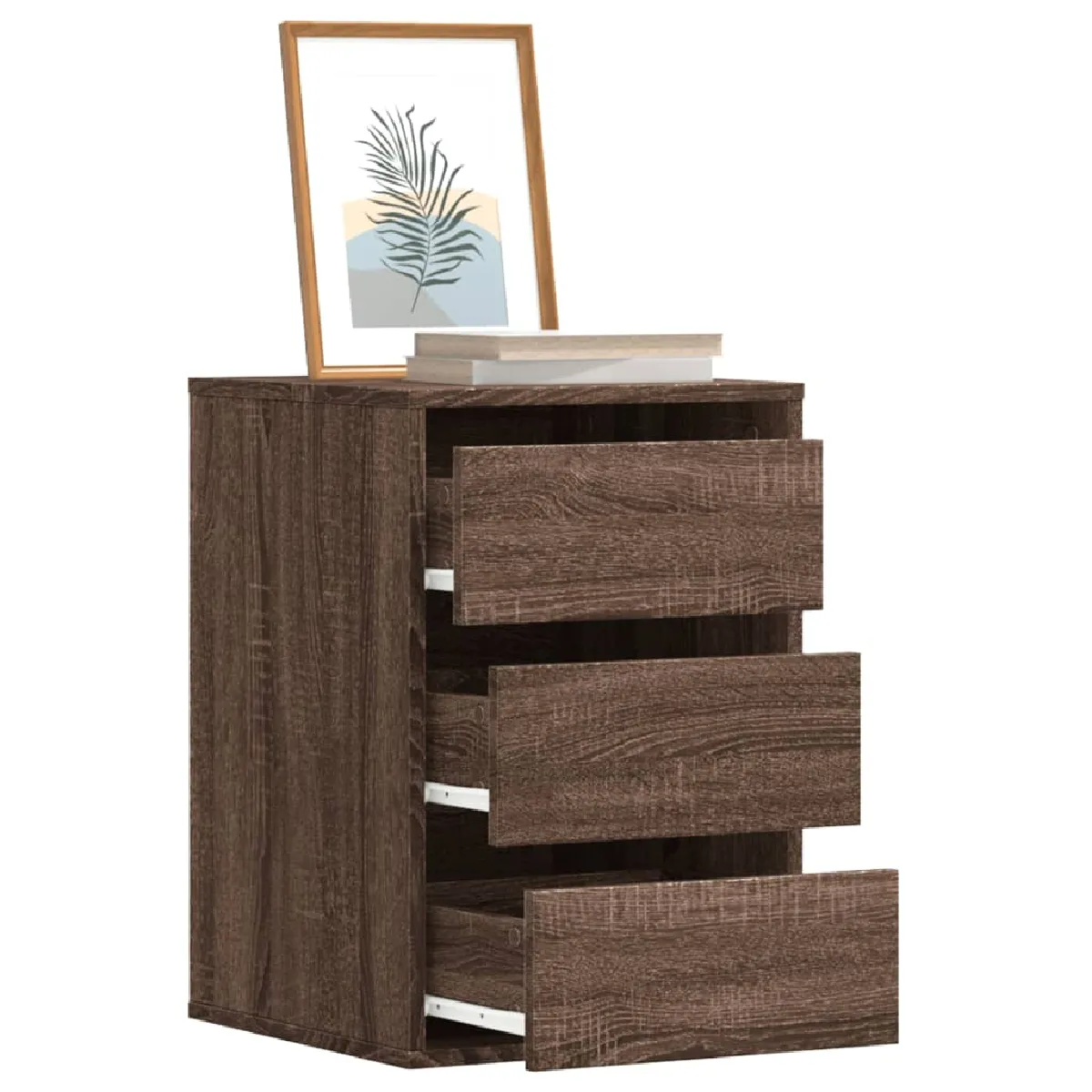Vidaxl Marron Commode D'angle
