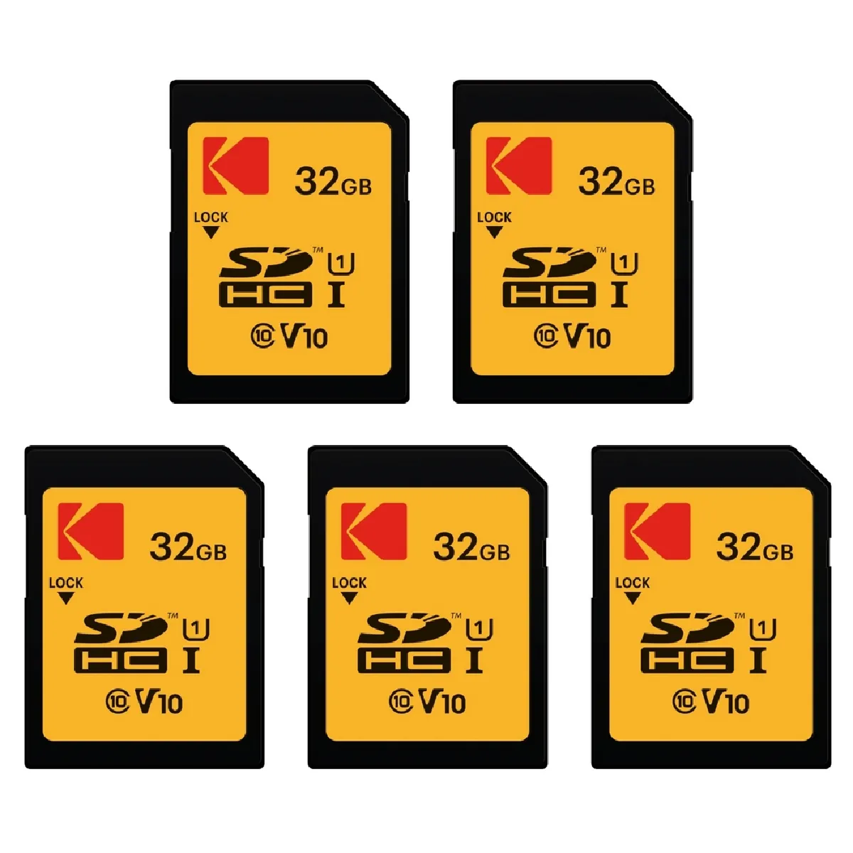 Kodak Pack de 5 SDHC