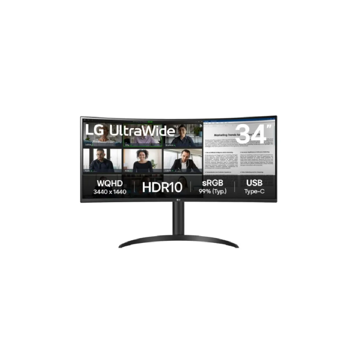 Ecran PC UltraWide 34WR50QK B 34'' VA - vue 8