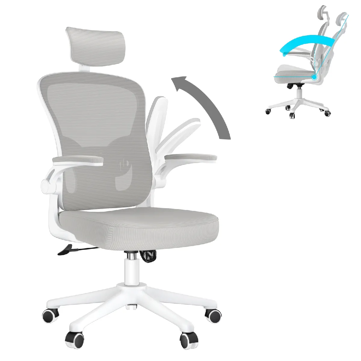 RATTANTREE Fauteuil Ergonomique - Gris