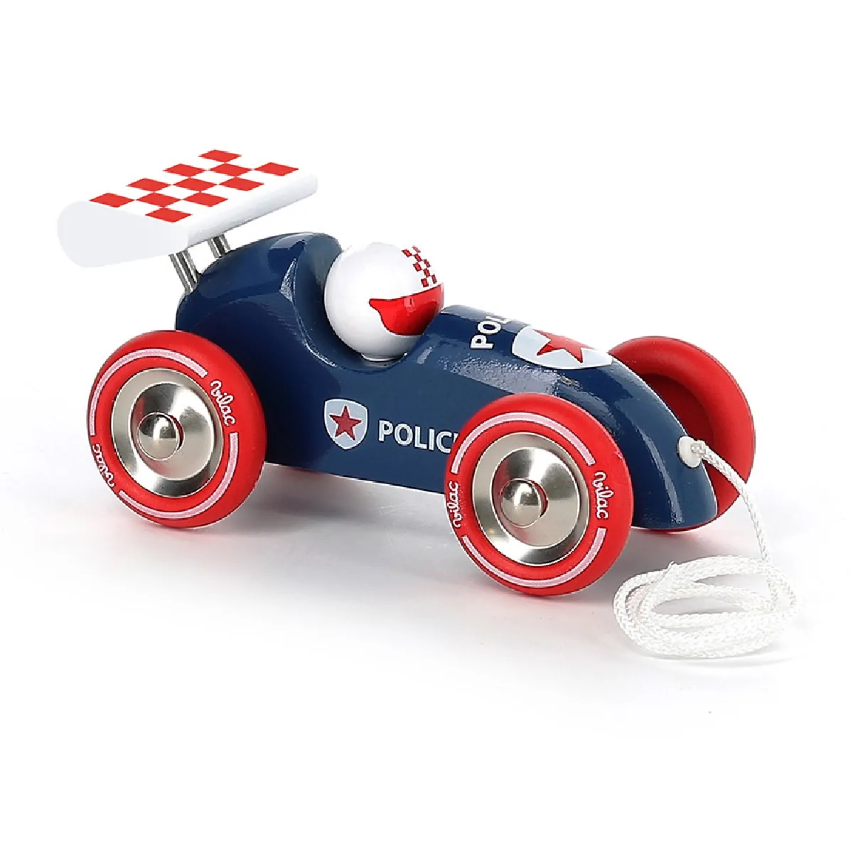Vilac Voiture de course à tirer police