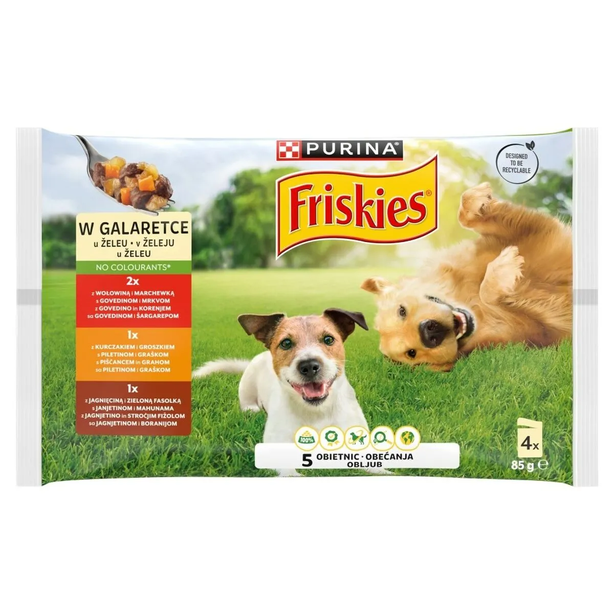 Meilleurs prix pour Alimentation humide Purina Friskies in jelly Viande Viande de bœuf 4 x 85 g
