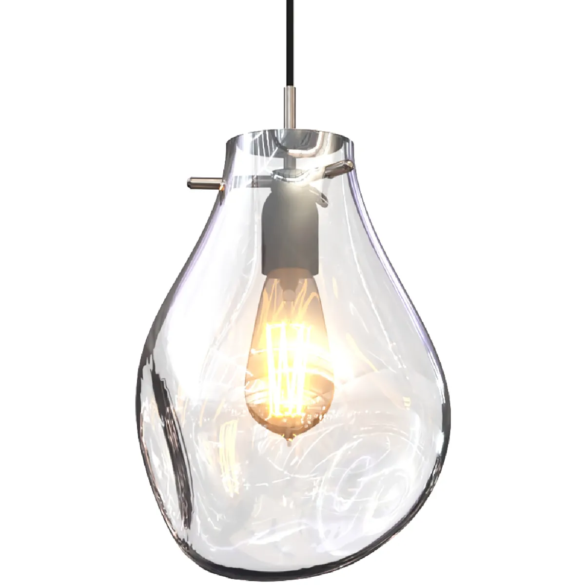 Lampe de plafond en verre - Suspension design - Vera Transparent Lampe de plafond en verre - Suspension design - Vera Transparent