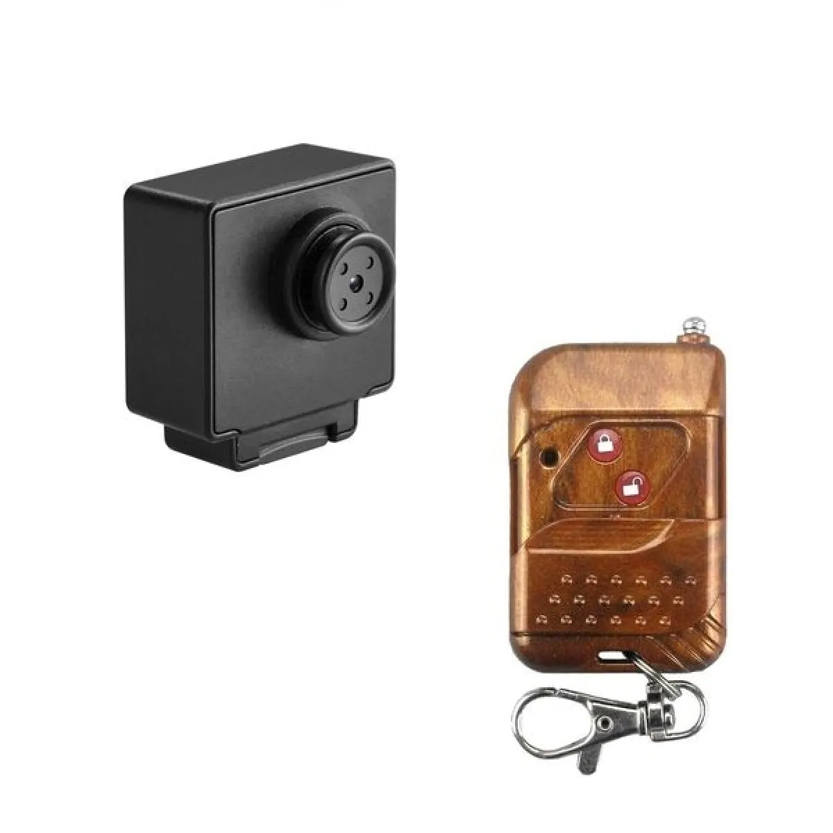 Non Communiqué Multi Caméra Espion Bouton Sans Fil Hd 1080P Avec Télécommande - Image 2