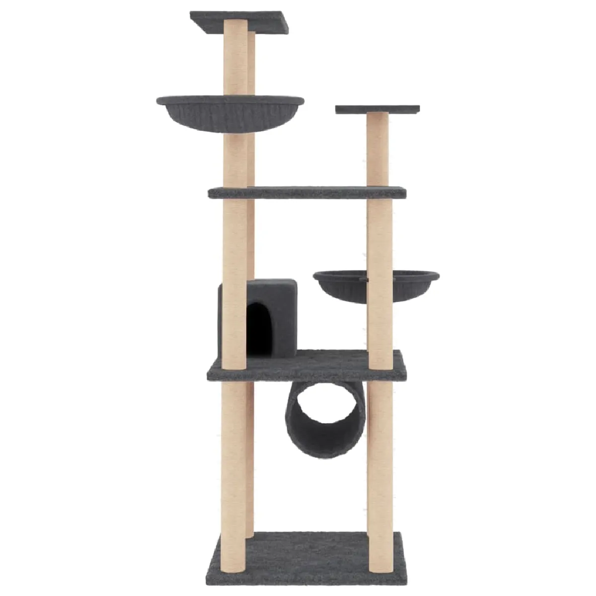 Comparer les prix de Arbre à chat meuble - Gris foncé