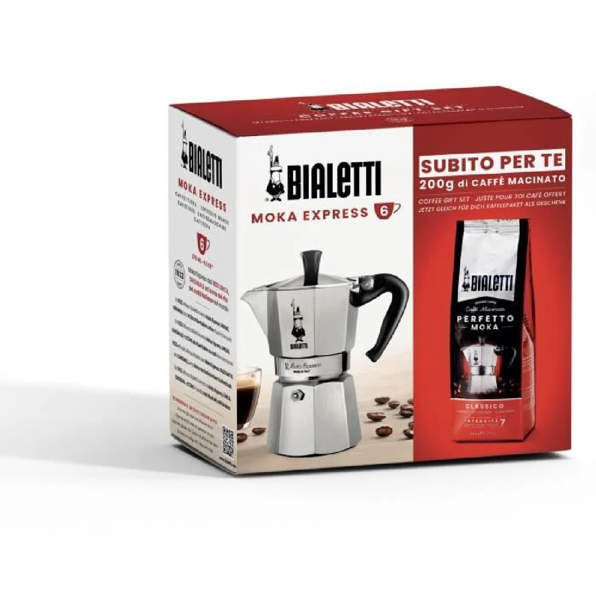 Bialetti Moka Express 6 - Argent