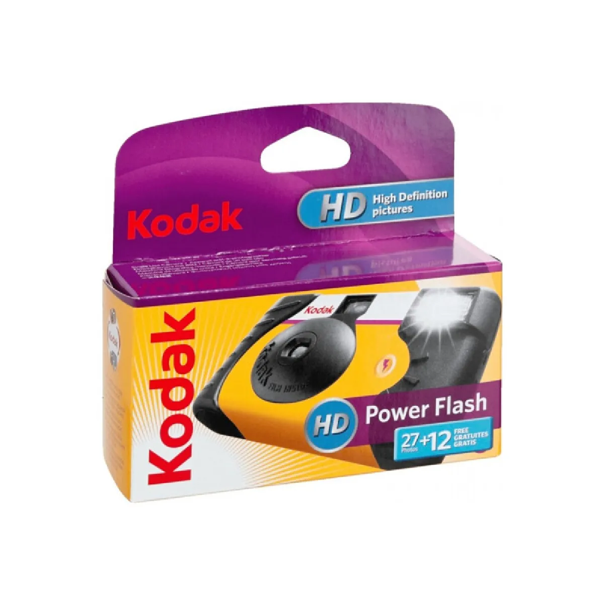 Appareil photo jetable Kodak Power Flash et Jaune - vue 4