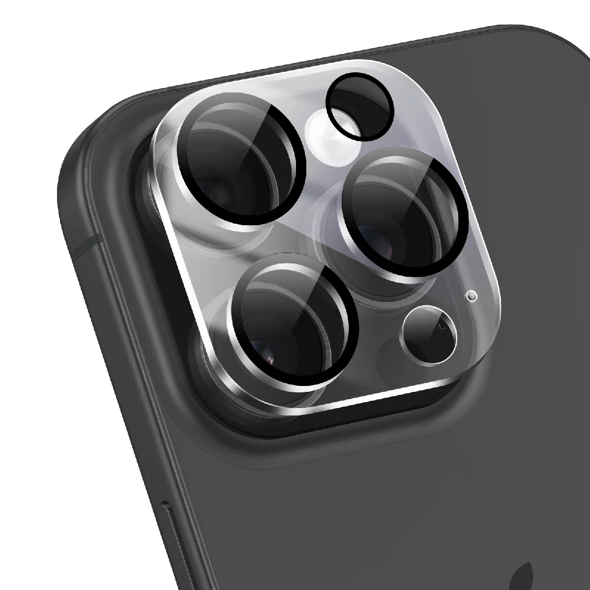 Avizar Noir Verre Trempé Caméra Pour Iphone 16 Pro Dureté 9H Anti-Rayures