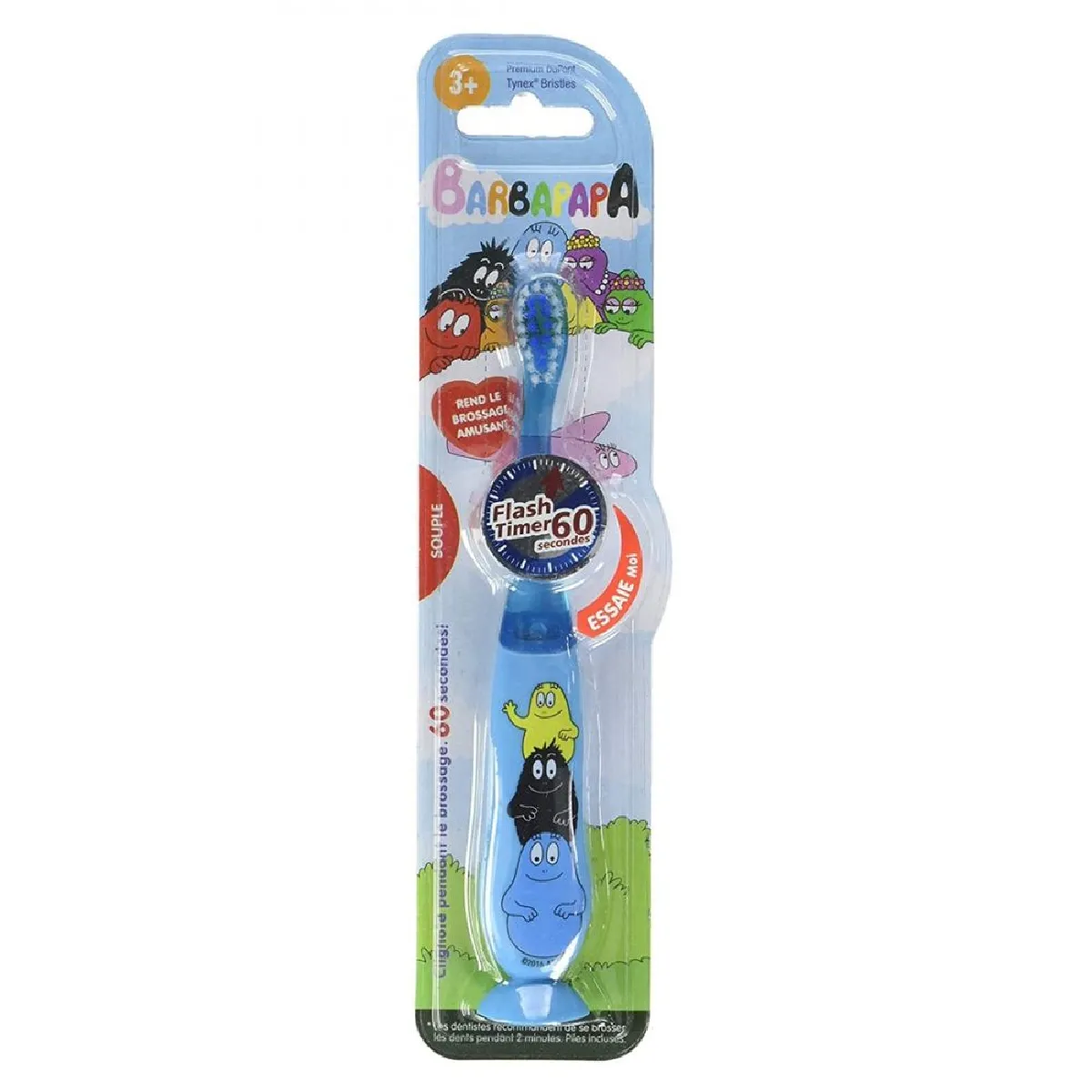 Tinokou Rose Brosse À Dents Lumineuse Enfant Avec Ventouse - Barbapapa - Image 3
