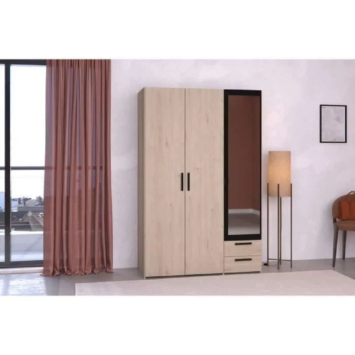 Parisot armoire Essentiel - Noir Parisot armoire Essentiel - Noir