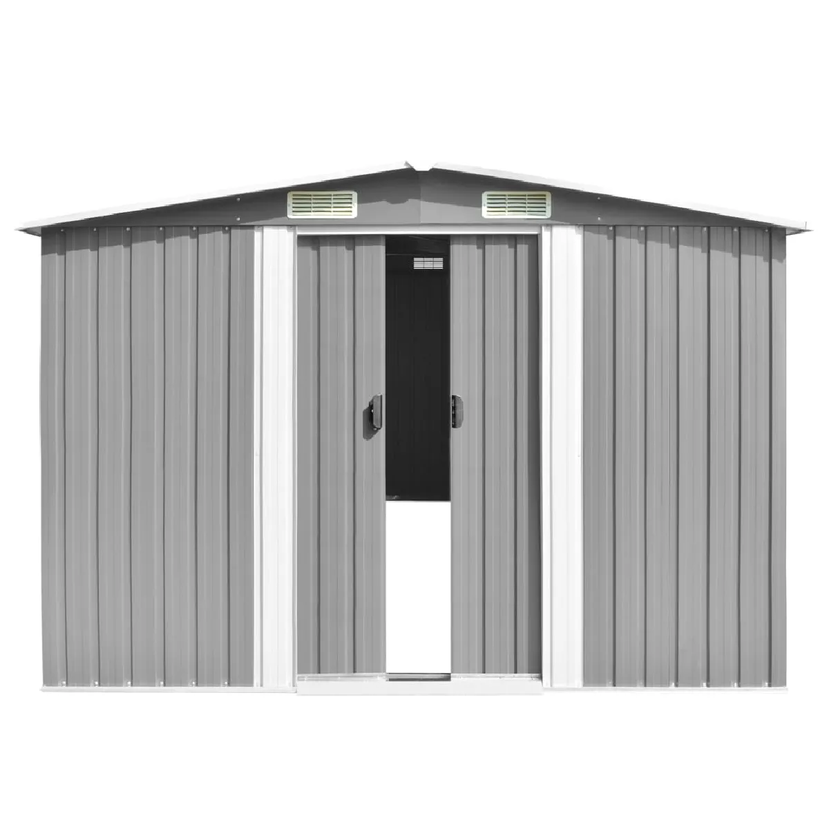 Abri de Jardin cabane cabanon Maison de Stockage Remise extérieur Hangar Outils Robuste 257 x 489 x 181 cm métal 02 0022170 - vue 3