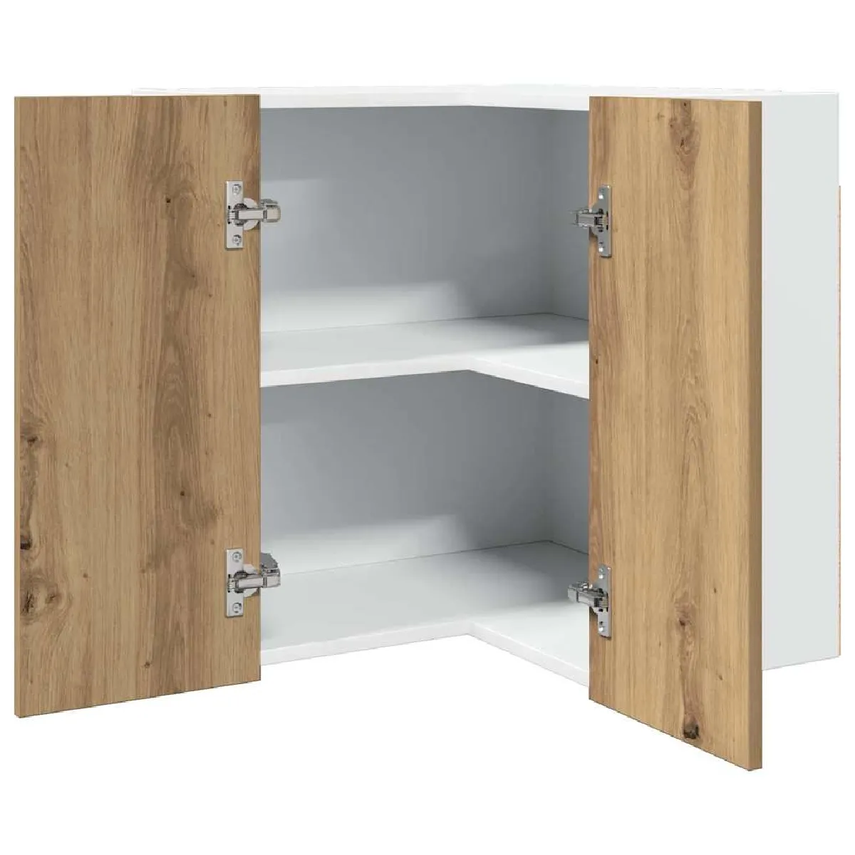 vidaXL Armoire Angle Suspendue Chêne Artisanal