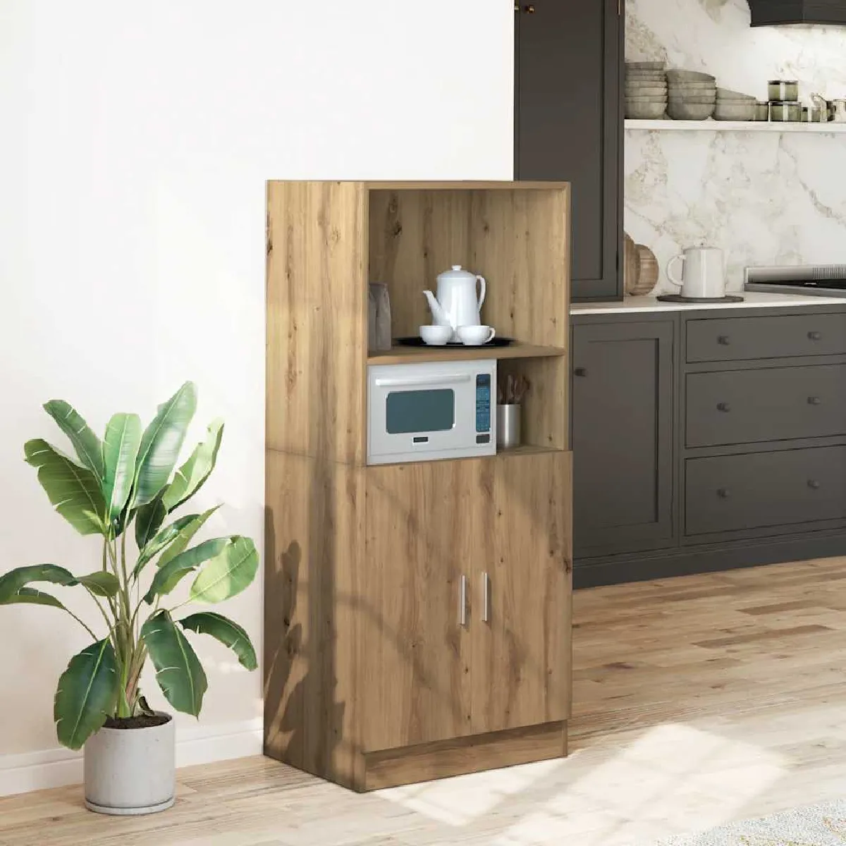 vidaXL Armoire de cuisine chêne artisanal - vue 1