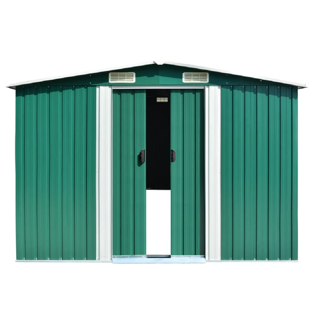 Abri de Jardin cabane cabanon Maison de Stockage Remise extérieur Hangar Outils Robuste 257 x 489 x 181 cm métal 02 0022170 - vue 2