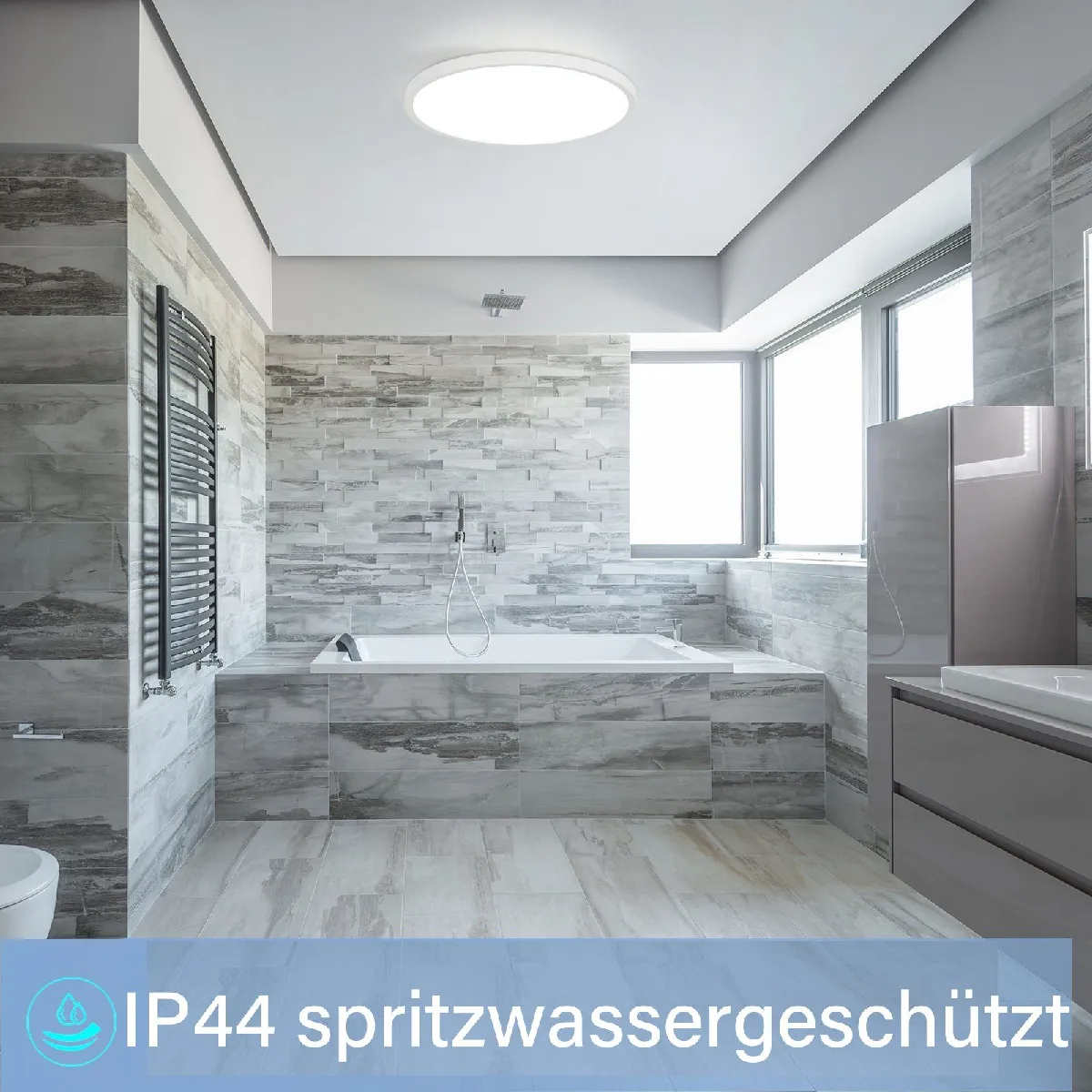 OERIY Ventilateurs De Plafond Avec Lampe RGB, 45CM LED Ventilateur