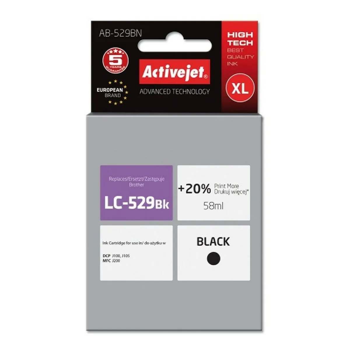 Activejet Cartouche d'encre compatible - Noir